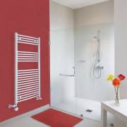 Scaldasalviette misto curvo e cromato di dimensioni: 1200 x 600 x 50mm e 511W
