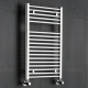 Radiatore Scaldasalviette Piatto - Cromato - 800mm x 500mm x 30mm - 310 Watt - Ischia