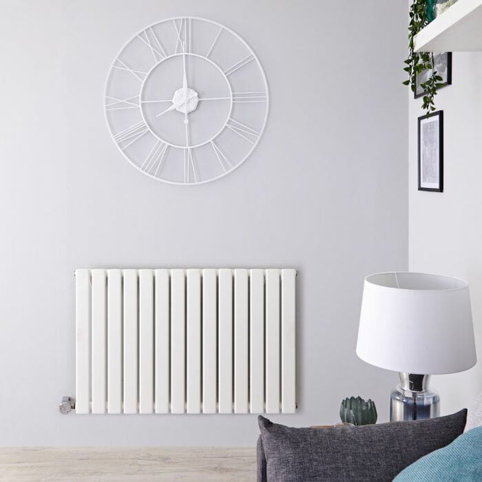 Radiatore di Design Elettrico Orizzontale - Bianco