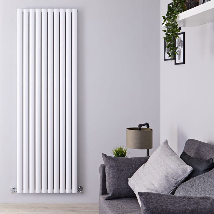 Radiatore di Design Verticale Doppio - Bianco