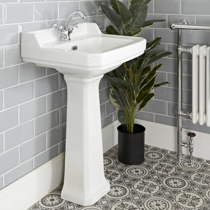 lavabo a colonna tradizionale Lavabo su Colonna 595mm Tradizionale - Richmond