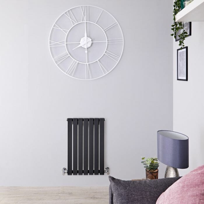 Sloane antracite Radiatore di Design Orizzontale - Antracite - 635mm x 420mm x 54mm - 421 Watt - Sloane