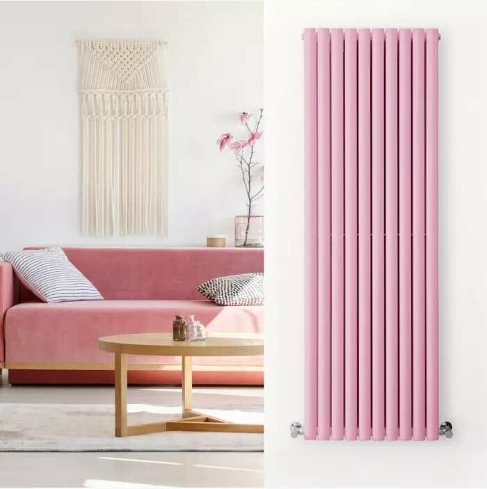 Radiatore di Design Verticale Doppio - Rosa - Revive