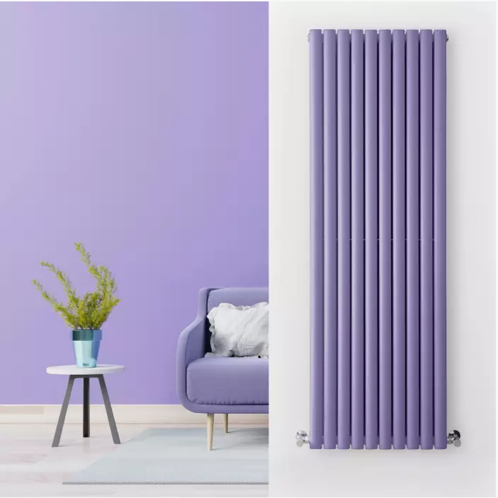 Radiatore di Design Verticale Doppio - Viola - Revive