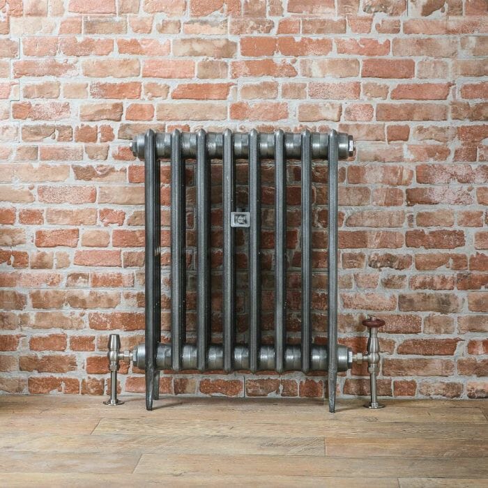 Victoria, peltro Radiatore Tradizionale in Ghisa 660mm - Colore Peltro Scuro - Victoria