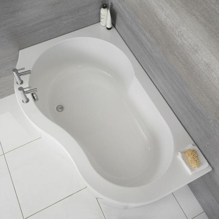 Vasca da Bagno Angolare e Pannello – 1500mm X 1000mm - Opzione Entrata Destra/Sinistra - Ashbury