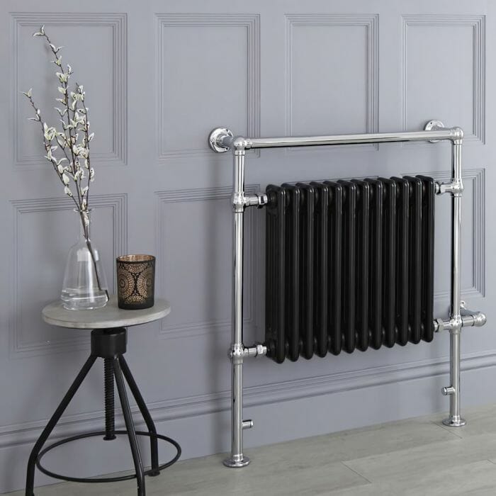 Scaldasalviette Termoarredo Bagno Elettrico Nero Elizabeth