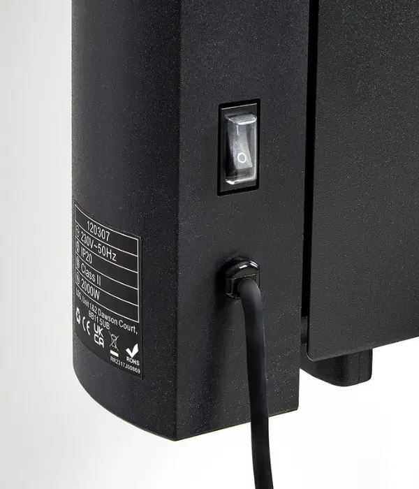 Radiatore Elettrico particolare interruttore