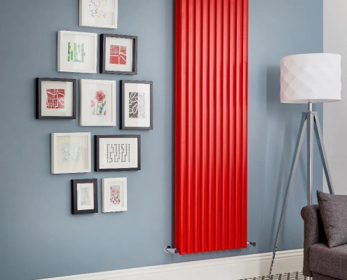 Termosifone Verticale Rosso