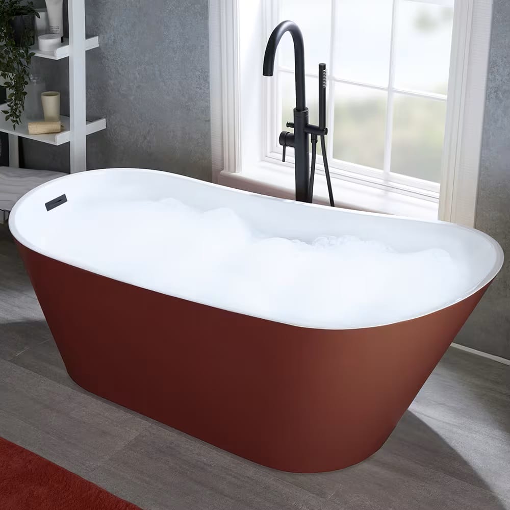 Vasca Moderna Freestanding Rossa