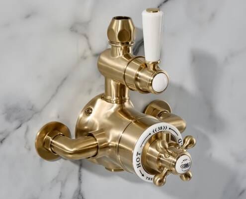 Miscelatore Doccia Oro Satinato - Elizabeth